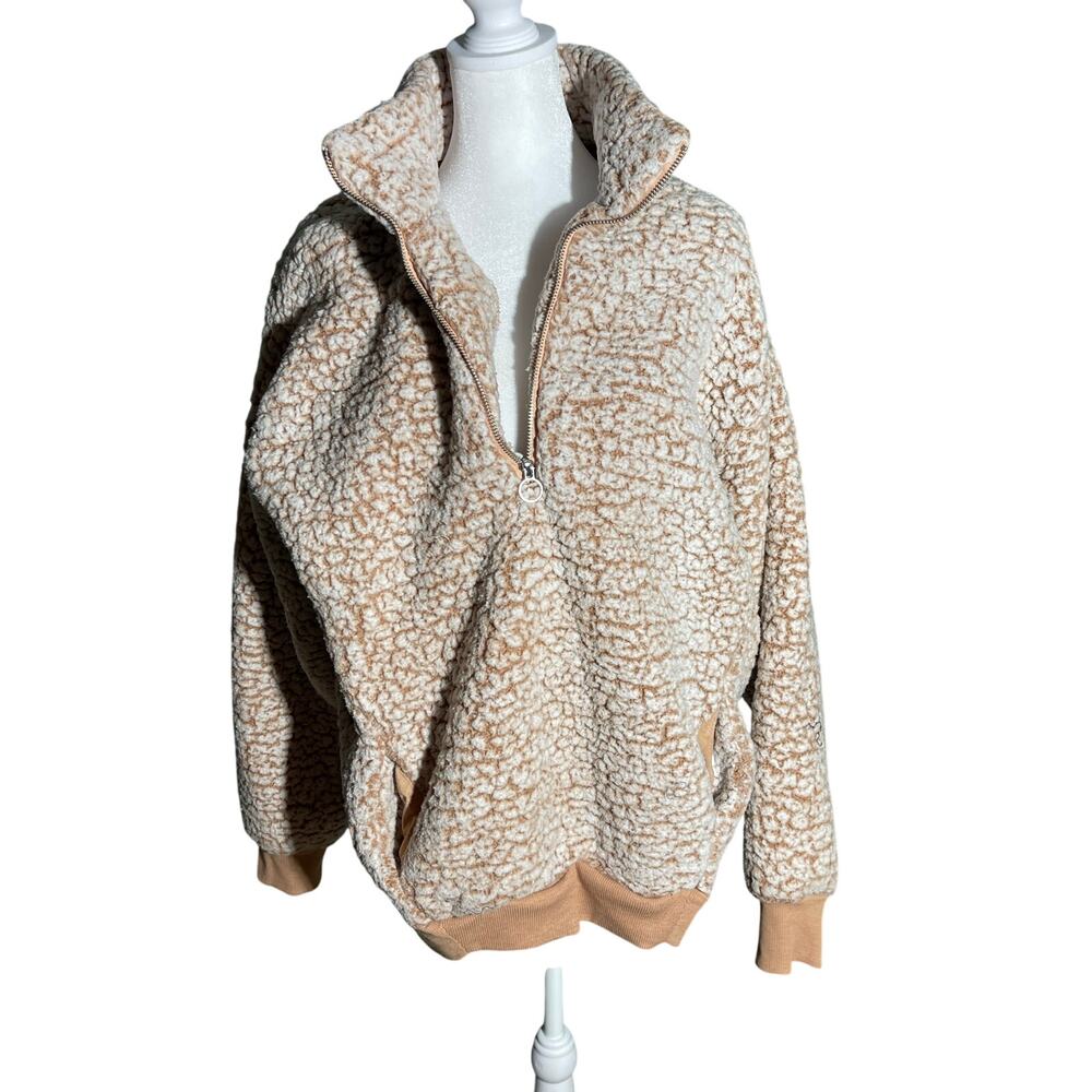 Express tan Sherpa women’s pullover